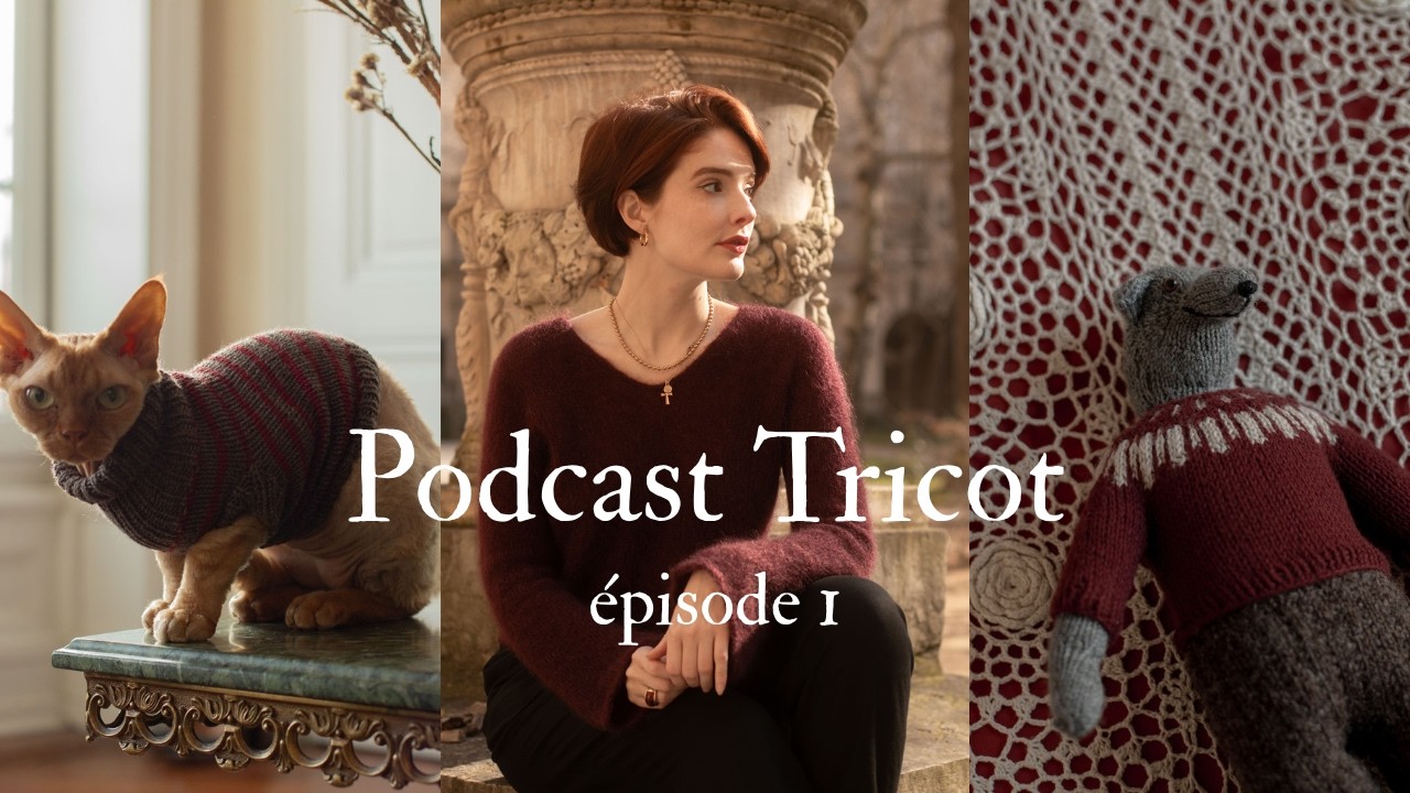 podcast tricot épisode 1 - cumulus blouse, tino le loup, et des brocolis en jacquard