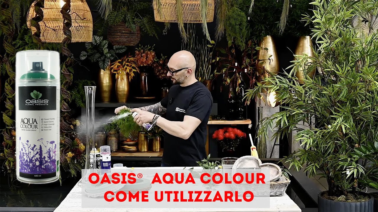 OASIS® AQUA COLOUR Spray, COME UTILIZZARLO