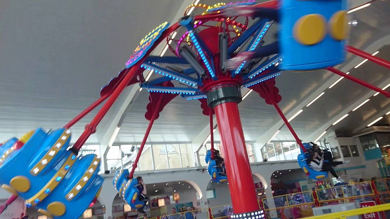 Riding the Airborne sling shot at Barry's