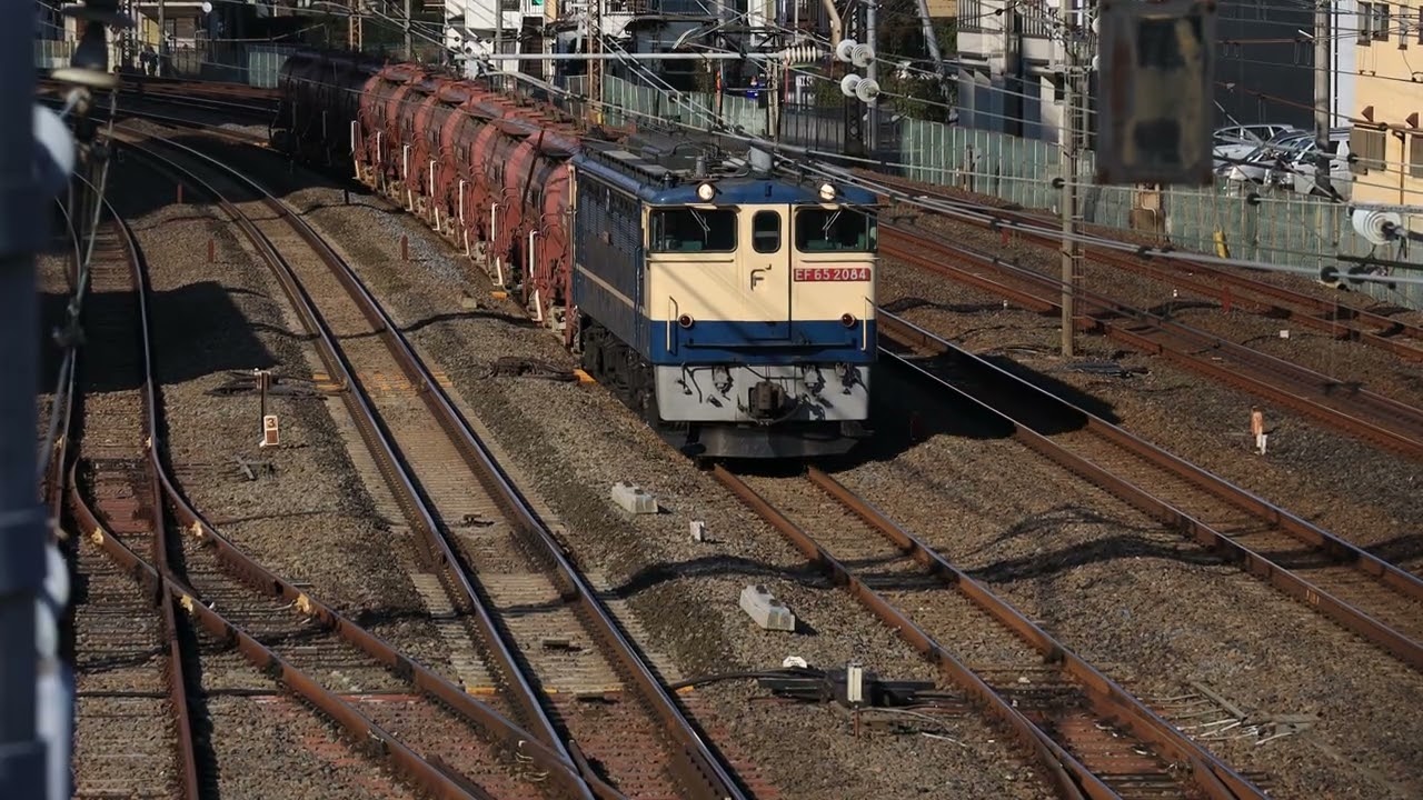 EF65-2084＋タキ1200・隅田川配給～常磐線北松戸