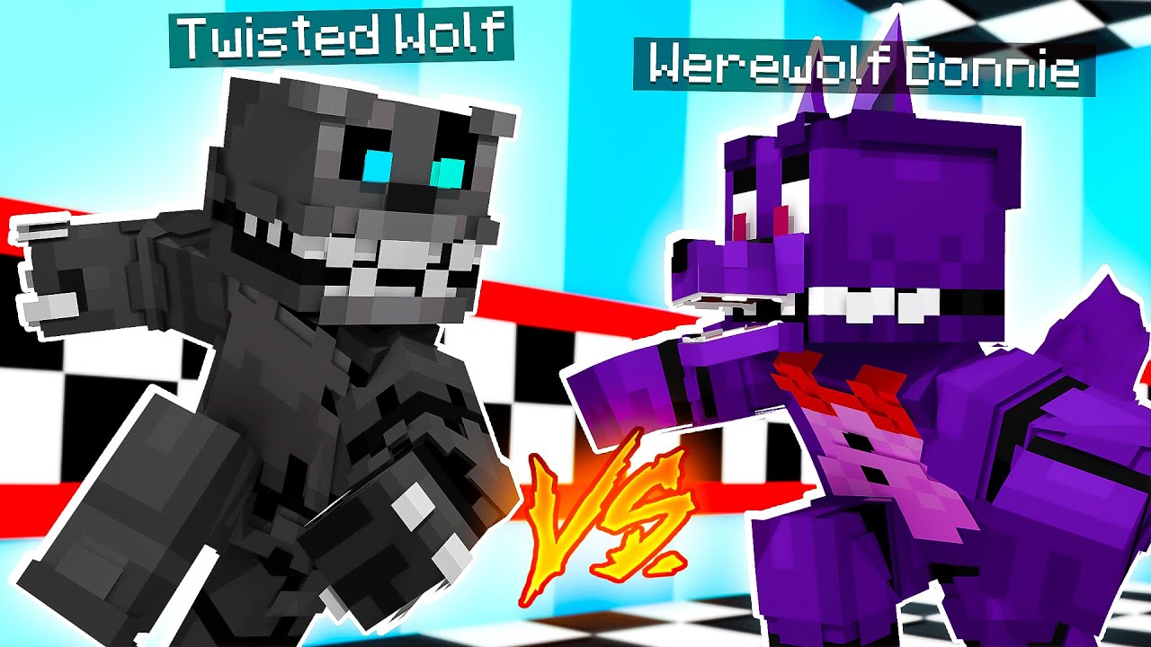 Twisted Wolf vs Werewolf Bonnie | Minecraft Five Nights at Freddy’s FNAF Roleplay