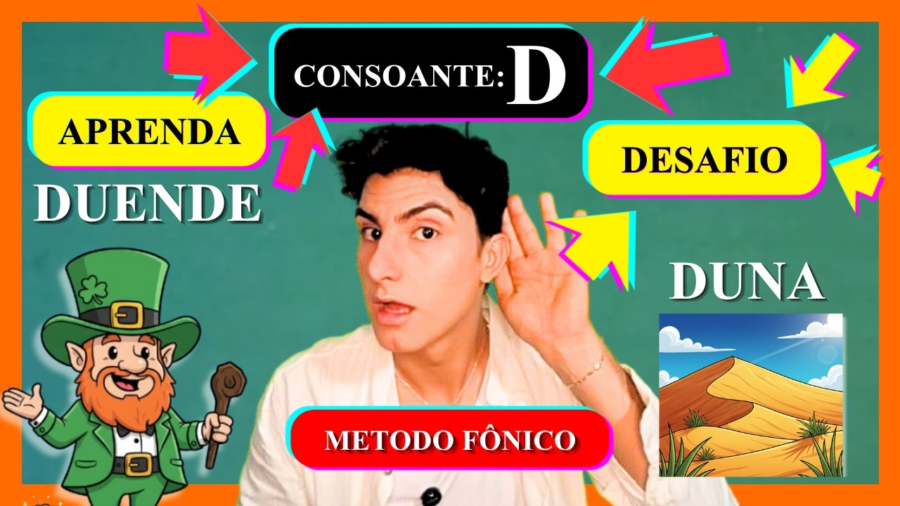 Alfabetização Rápida: O Som da consoante D no Método Fônico