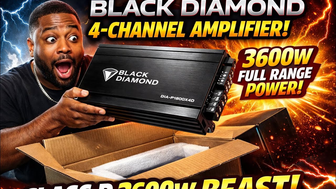 Усилитель Black Diamond 4 канала, класс D, 3600 Вт, полнодиапазонный - DIAP1800X4D. Спасибо @djro...