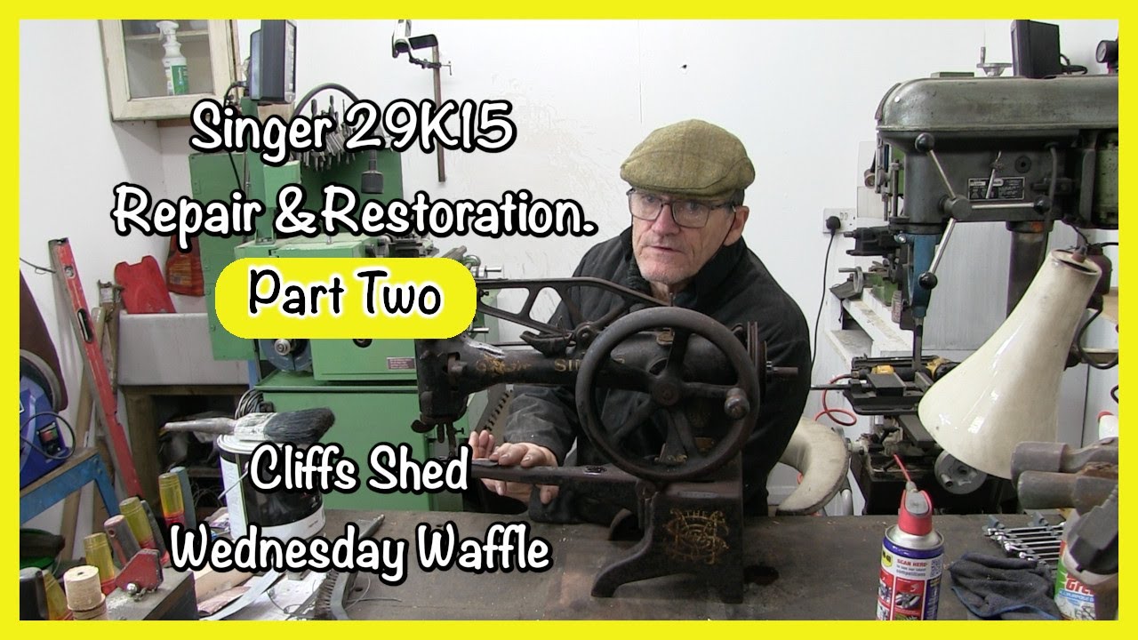 Singer 29K15. Repair and resoration. Part Two.