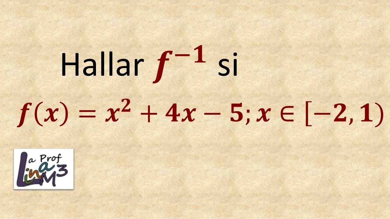 Función inversa l Función cuadrática l Fórmula general l La Prof Lina M3