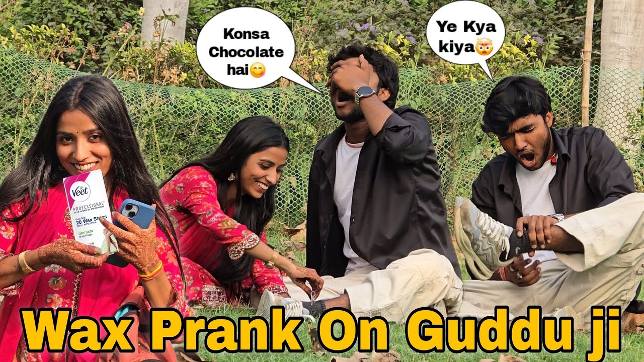 Wax Prank On Guddu Ji😂 गुड्डू जी गुस्सा हो गए😳 || Pakhi Roy