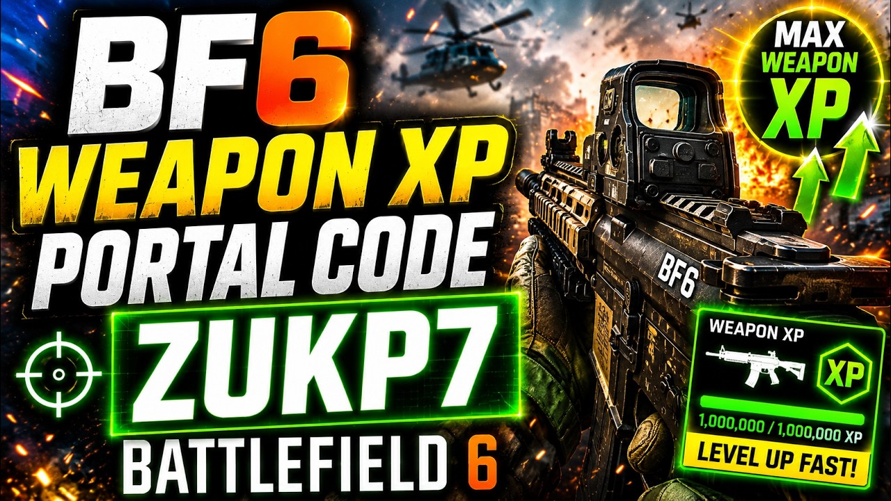 🚀 ГЛИТЧ НА ОПЫТ ОРУЖИЯ BF6, КОД ПОРТАЛА ZUKP7 // БЫСТРАЯ ПРОКАЧКА ОРУЖИЯ BATTLEFIELD 6