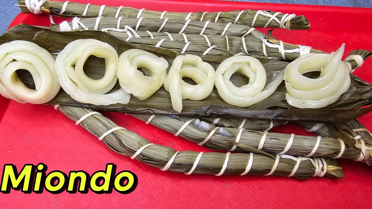 👌COMMENT FAIRE LE MIONDO POUR POISSON BRAISÉ, NDOLE / PÂTE À PLACALI / water fufu /à base de manioc.