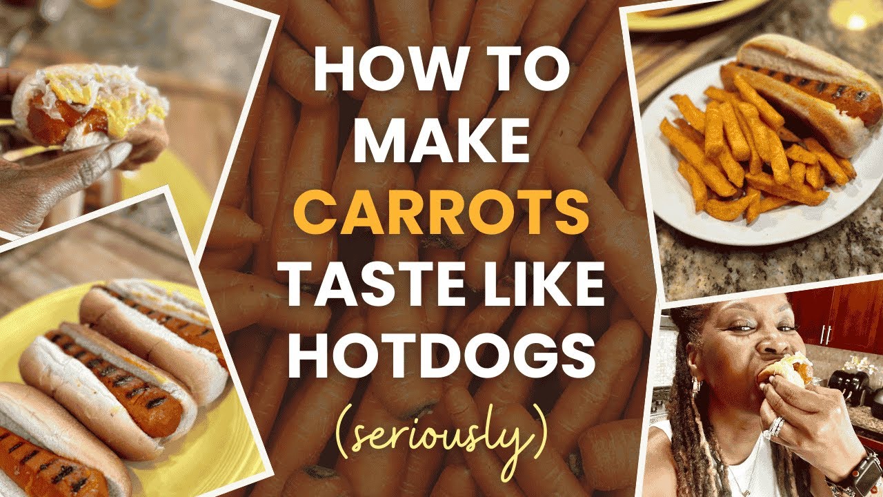 How to Make Carrots Taste Like Hot Dogs | The Easiest Method | Classic Hot Dog Taste | Summer Fun 🌭