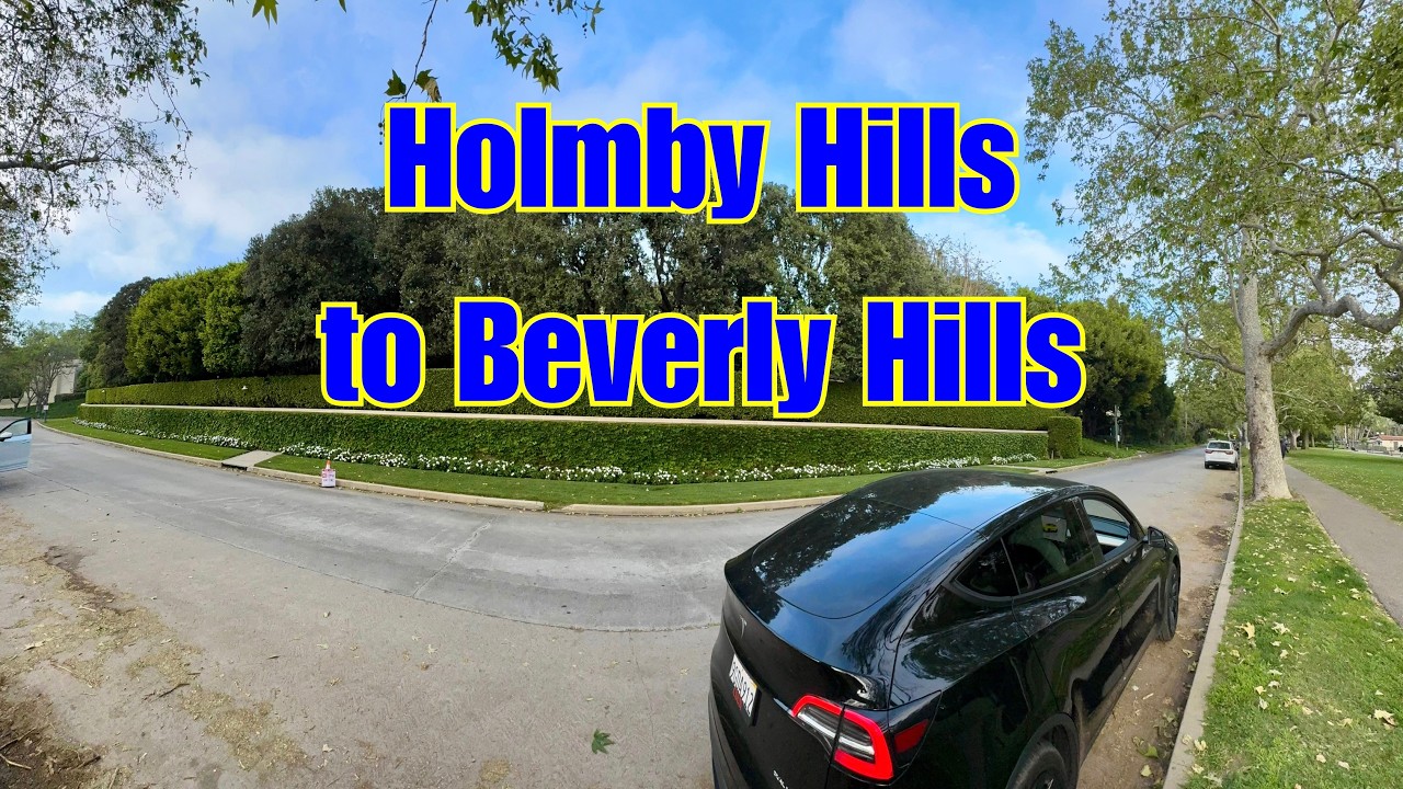 Driving from Holmby Hills to Beverly Hills