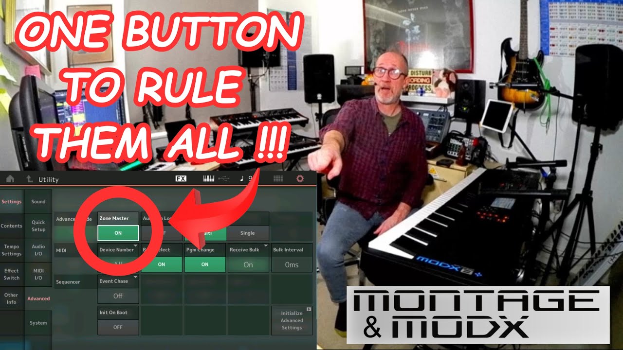 HOW to control EVERYTHING with your Yamaha MODX or MONTAGE using ZONE MASTER !