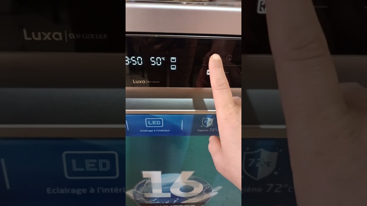 طريقة تغيير عسر الماء ودرجة الملع في لافيسال كوندور luxa 16 couvert