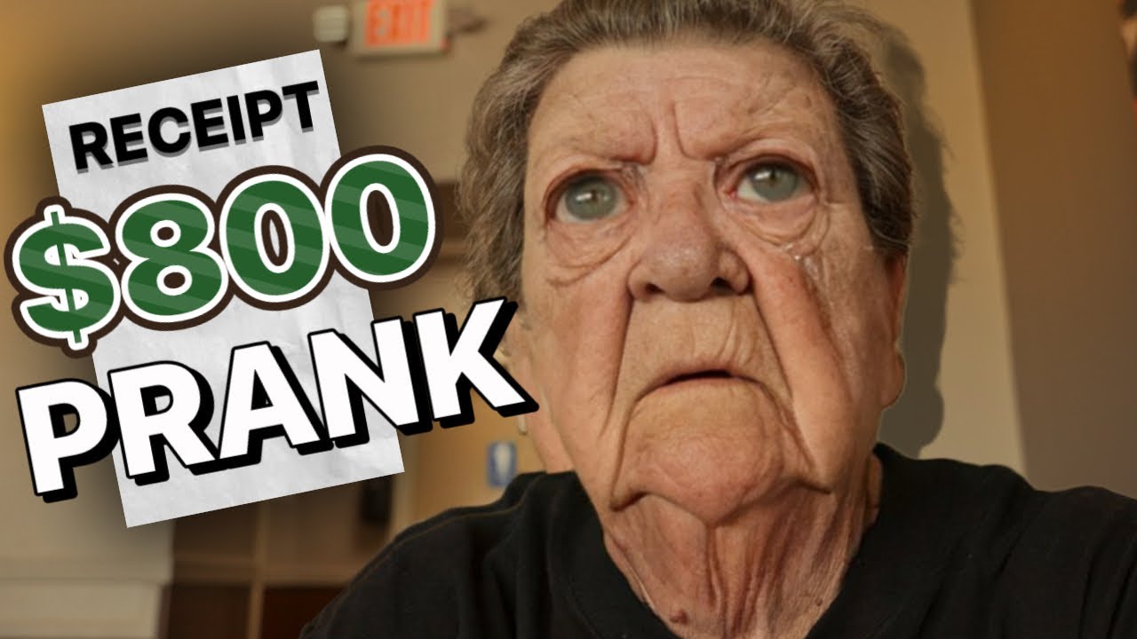 RECEIPT PRANK ON GRANDMA!