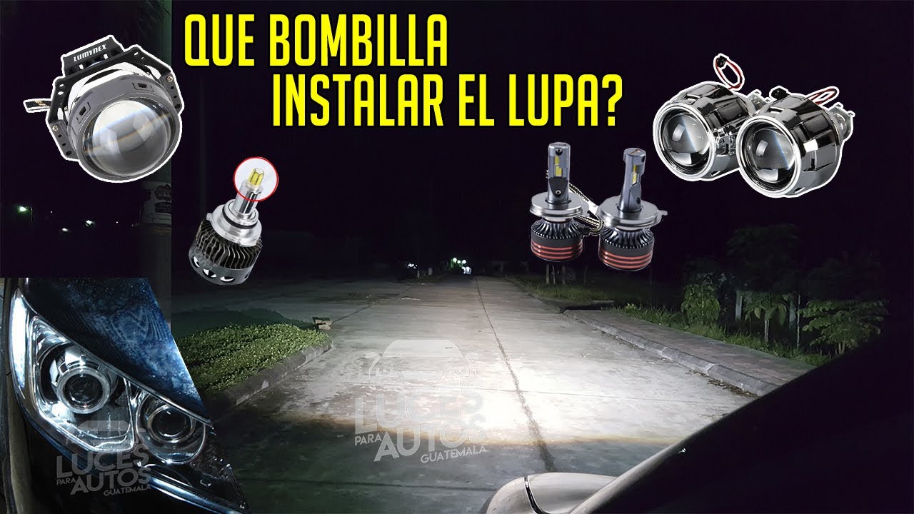 Cómo saber qué  bombillas instalar en silvines con proyectores o lupas