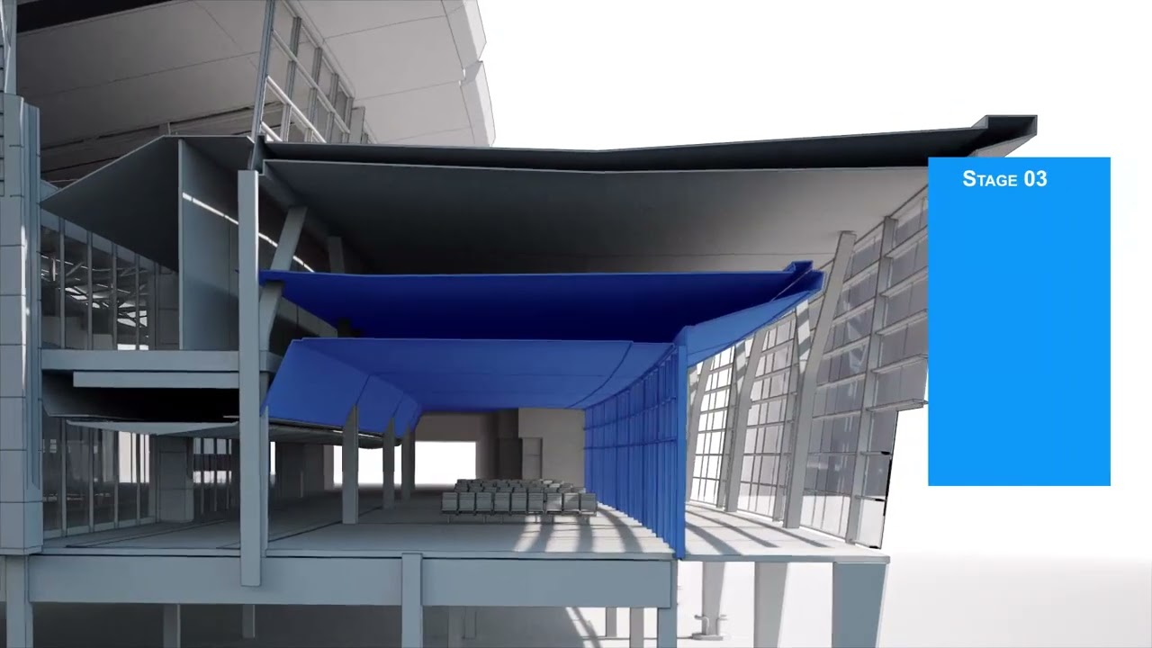 YYC Airport New Terminal Construction Phasing