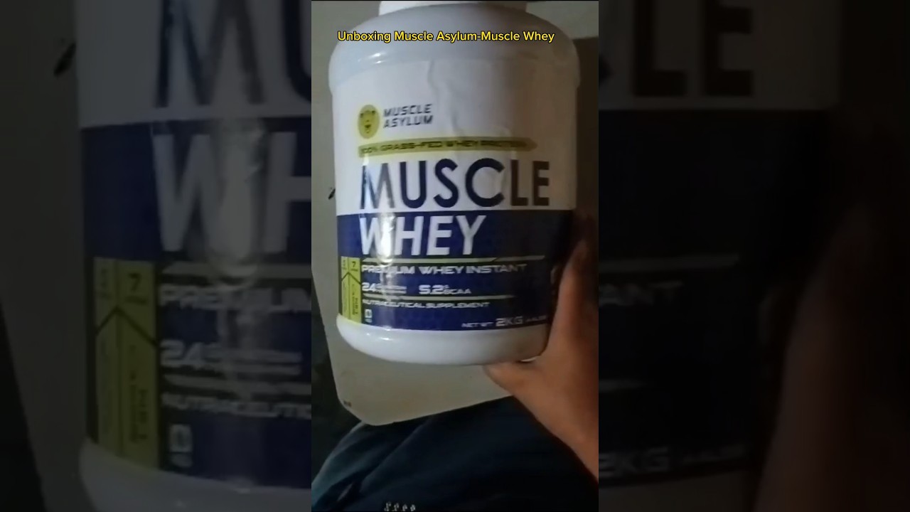 Unboxing 2kg Muscle Asylum - Muscle Whey Protein From Amazon #unboxing #shorts  #wheyprotein