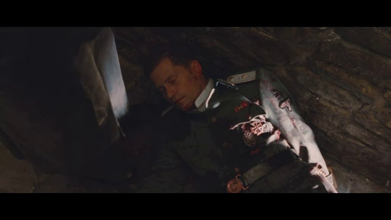 Hugo Stiglitz found dead scene  - Inglorious Basterds