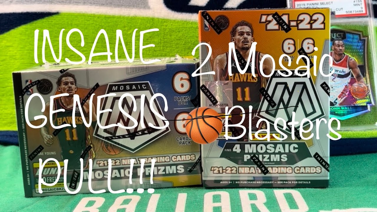 INSANE GENESIS PULL!!! 2 Blasters 2021-22 Panini Mosaic NBA Basketball 🏀