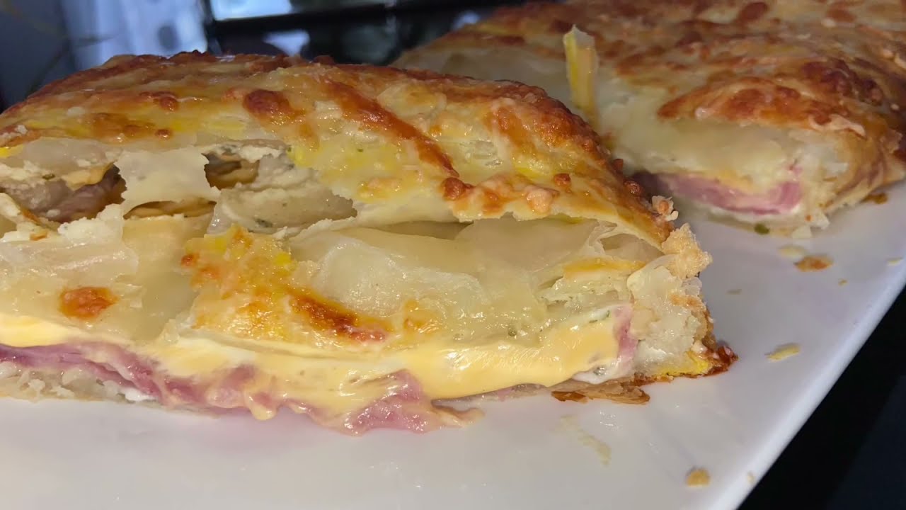 Feuilleté jambon fromages