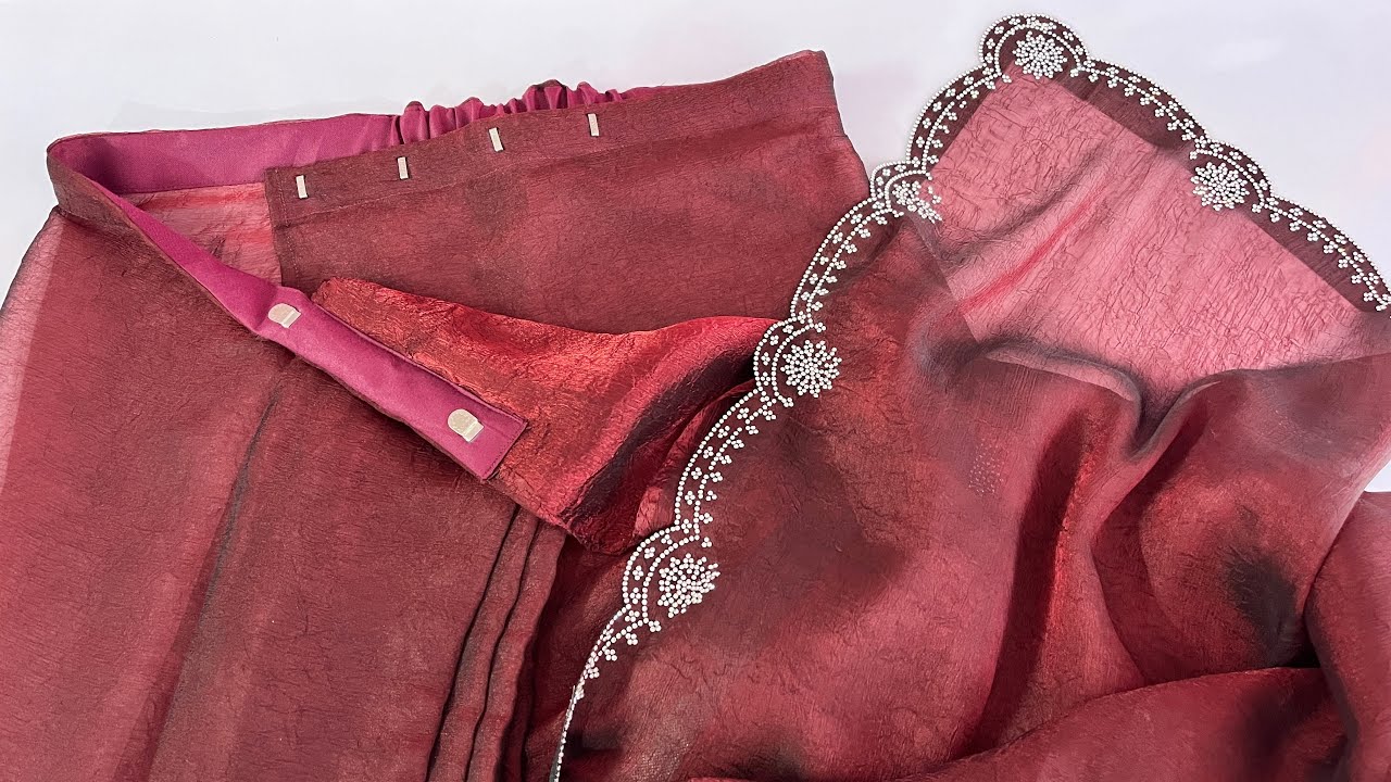 Ready to Wear Saree ￼Making /￼ belt wali Saree kaise Banaye ✂️| Belt Saree Making simple Method ￼|