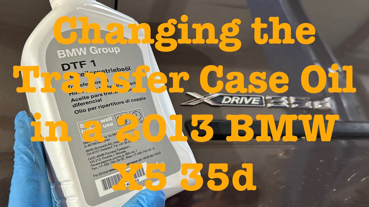 Changing the Transfer Case Oil in a 2013 BMW X5 35d