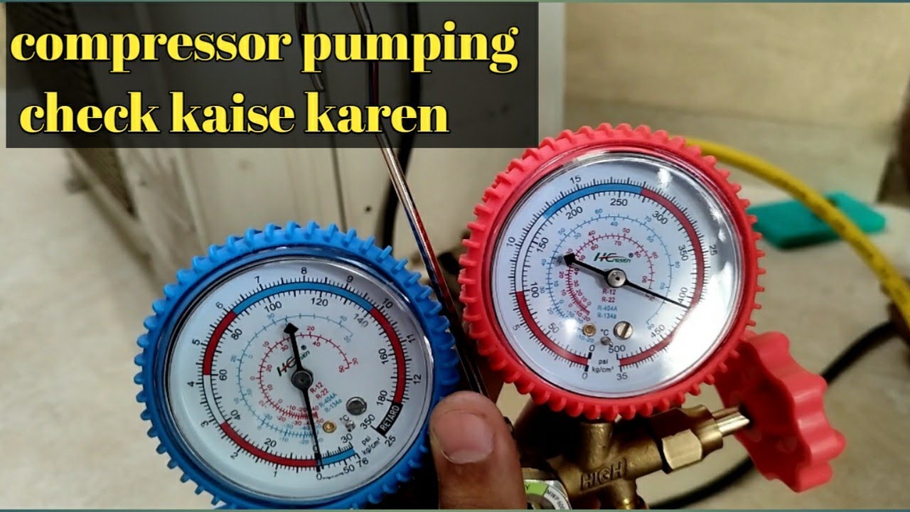 Compressor ka pumping kaise check Karen