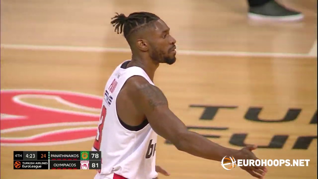 Panathinaikos OPAP Athens-Olympiacos Piraeus 99-93: Brandon Paul (17 points)