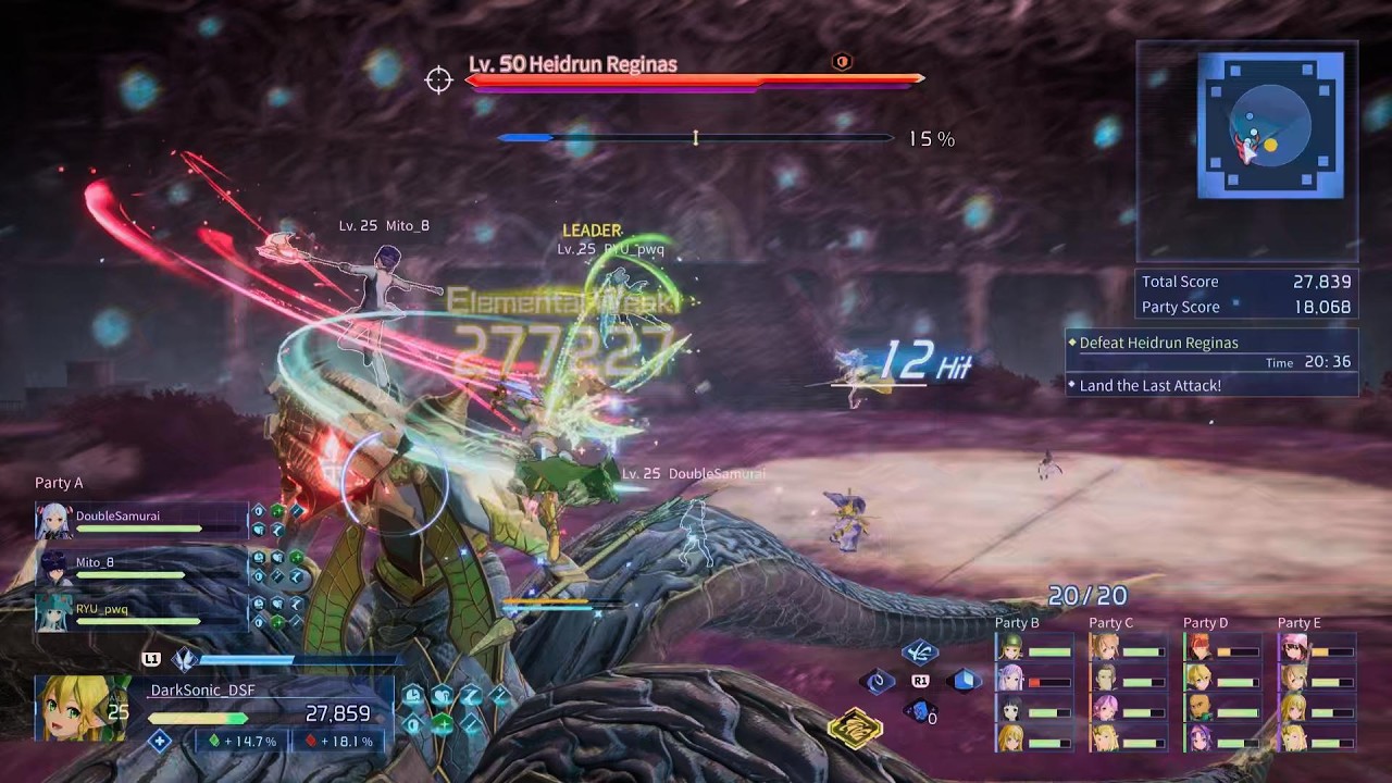 Sword Art Online Fractured Daydream | Extreme Co-Op - Woodland of Vitality | Leafa
