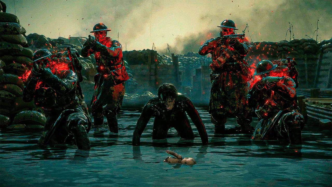 Death Stranding &mdash; WW1 Battle Scene with Clifford Unger (Mads Mikkelsen) and the Skeleton Squad
