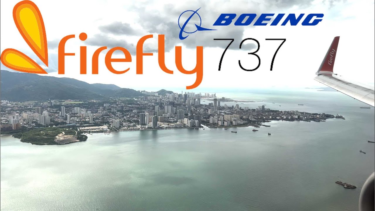 Stormy landing at Penang Int. Airport/Malaysia with Firefly!