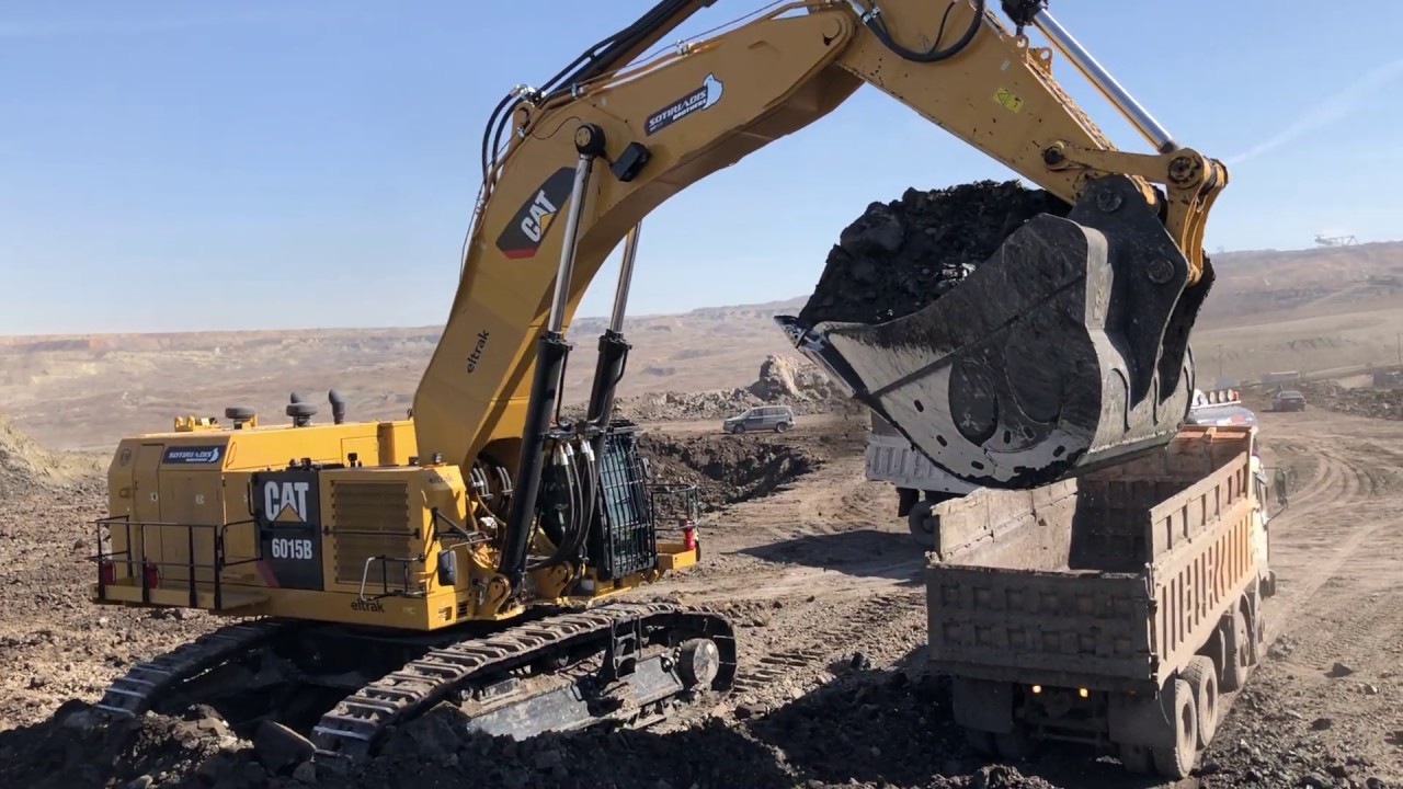 Caterpillar 6015B Excavator Loading Trucks - Sotiriadis Ate