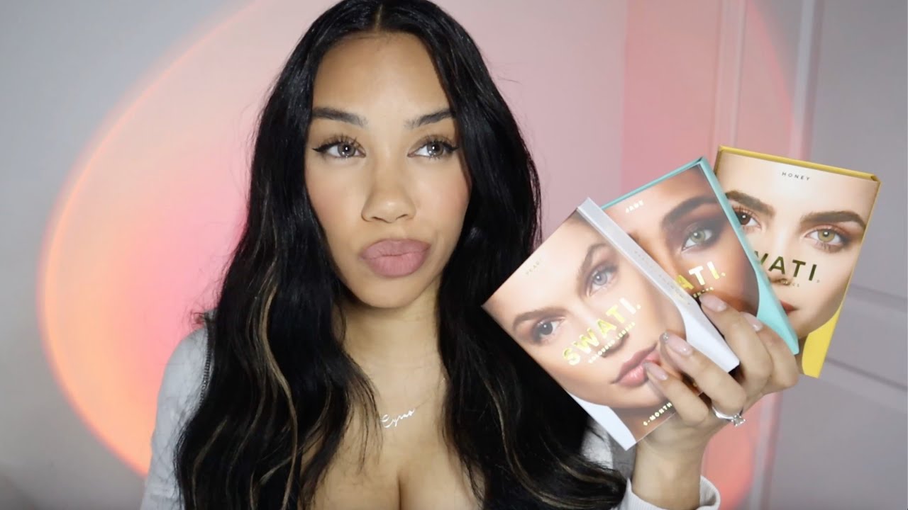 TRYING ALL 9 SHADES OF SWATI CONTACTS! ARE THEY WORTH IT? FIRST IMPRESSION REVIEW