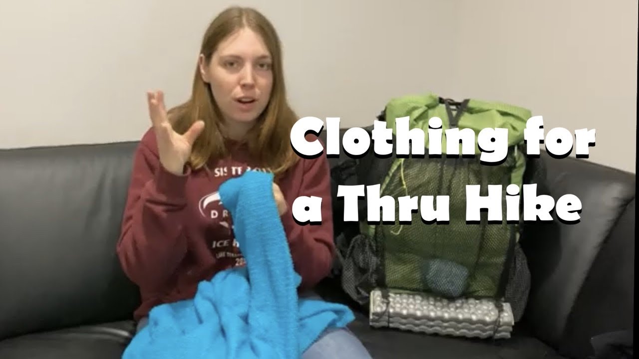 The clothing I carry for a through hike - detailed