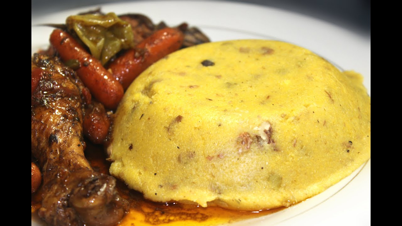 HOW TO COOK REAL JAMAICAN TURNED CORNMEAL WITH GUNGUH GREEN PIGEON PEAS RECIPE
