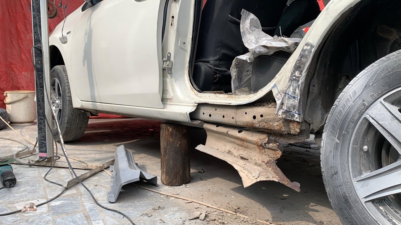 Car Rocker Panel Repair | Rusted Body Replacement Work 