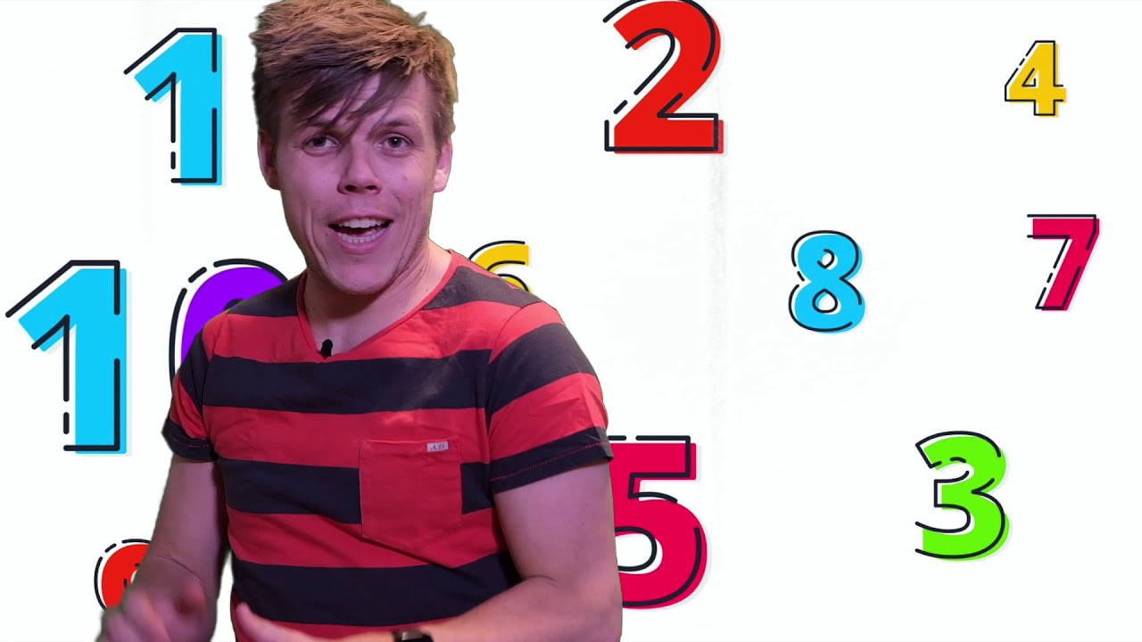 Cijfers tot 10 herkennen - Bewegend leren met meester sander