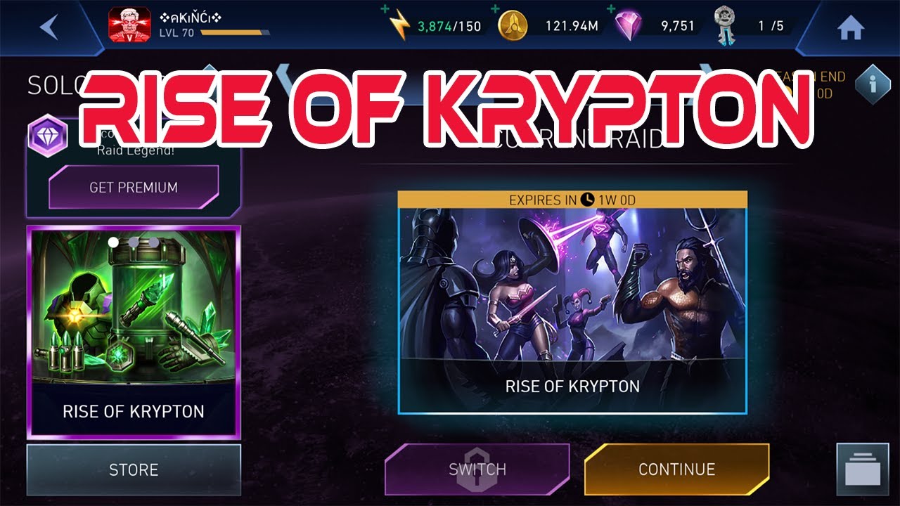 RİSE OF KRYPTON - İNJUSTİCE MOBİLE 2 