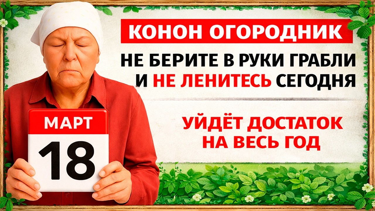18 марта День Конон Огородник. Что нельзя делать 18 марта. Народные Традиции и Приметы Дня.