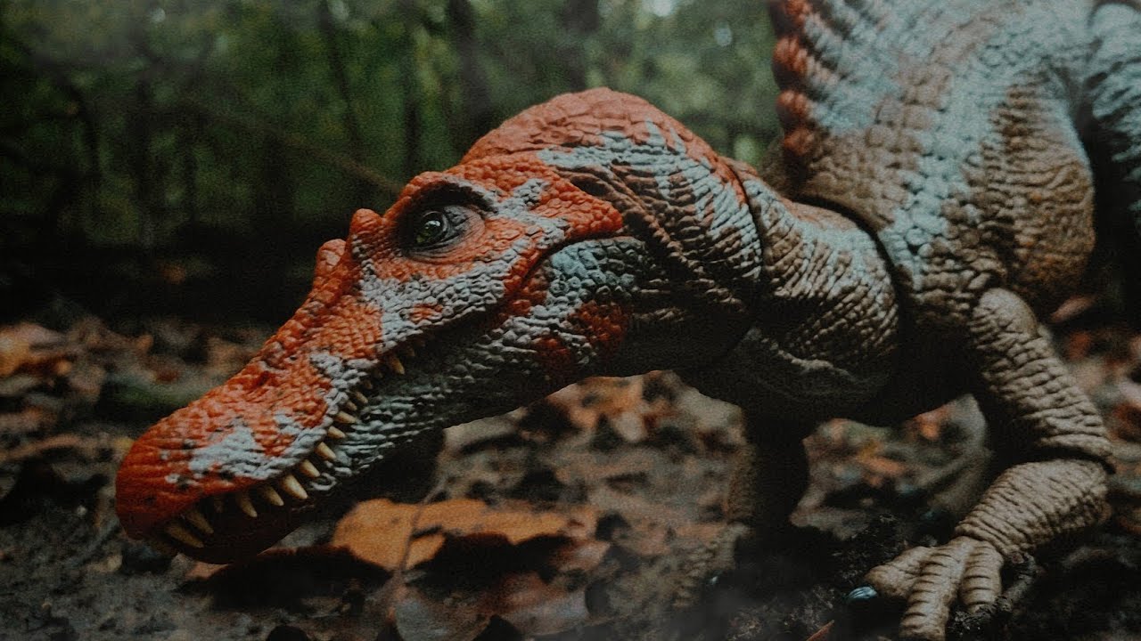 Dinosaur toy photography