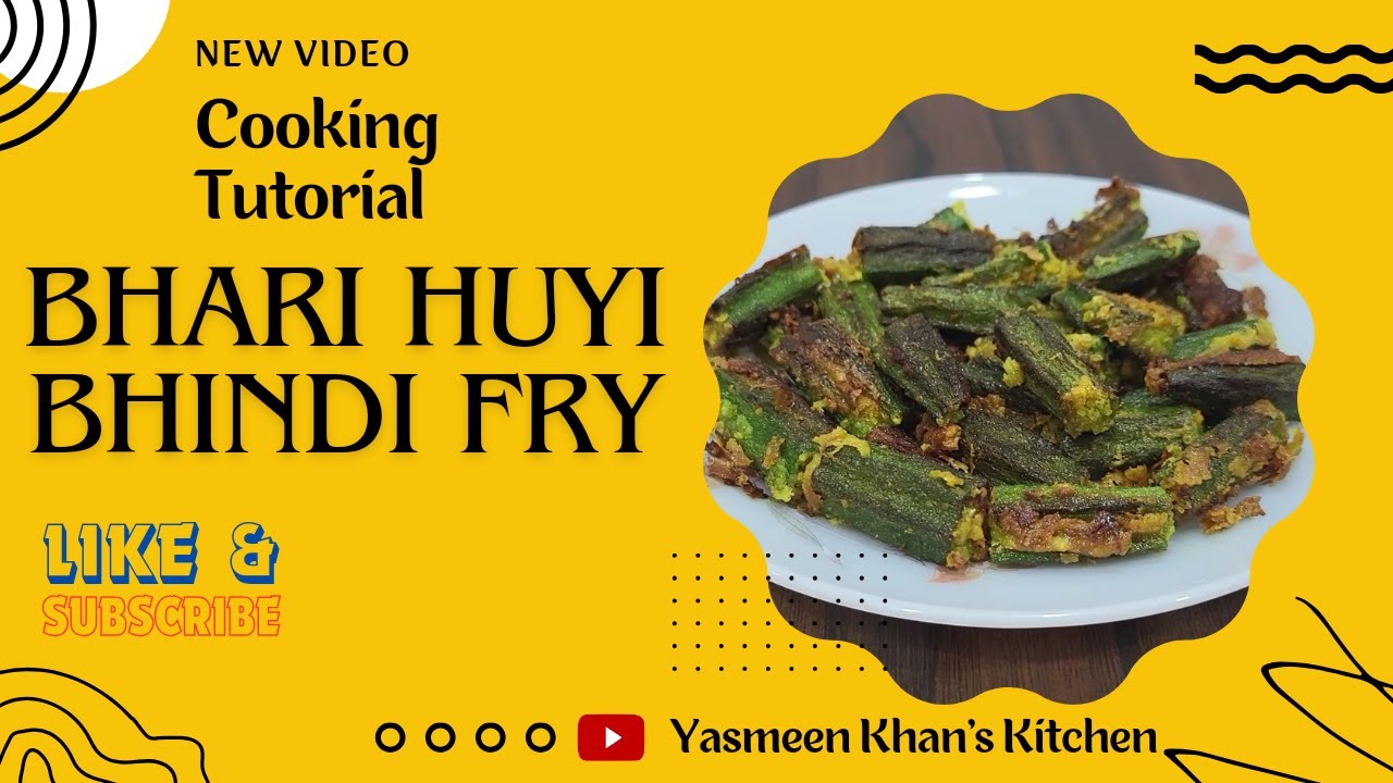 Bhindi Fry | crispy tasty Bhindi | Simple Recipe by Yasmeen Khan | video #1
