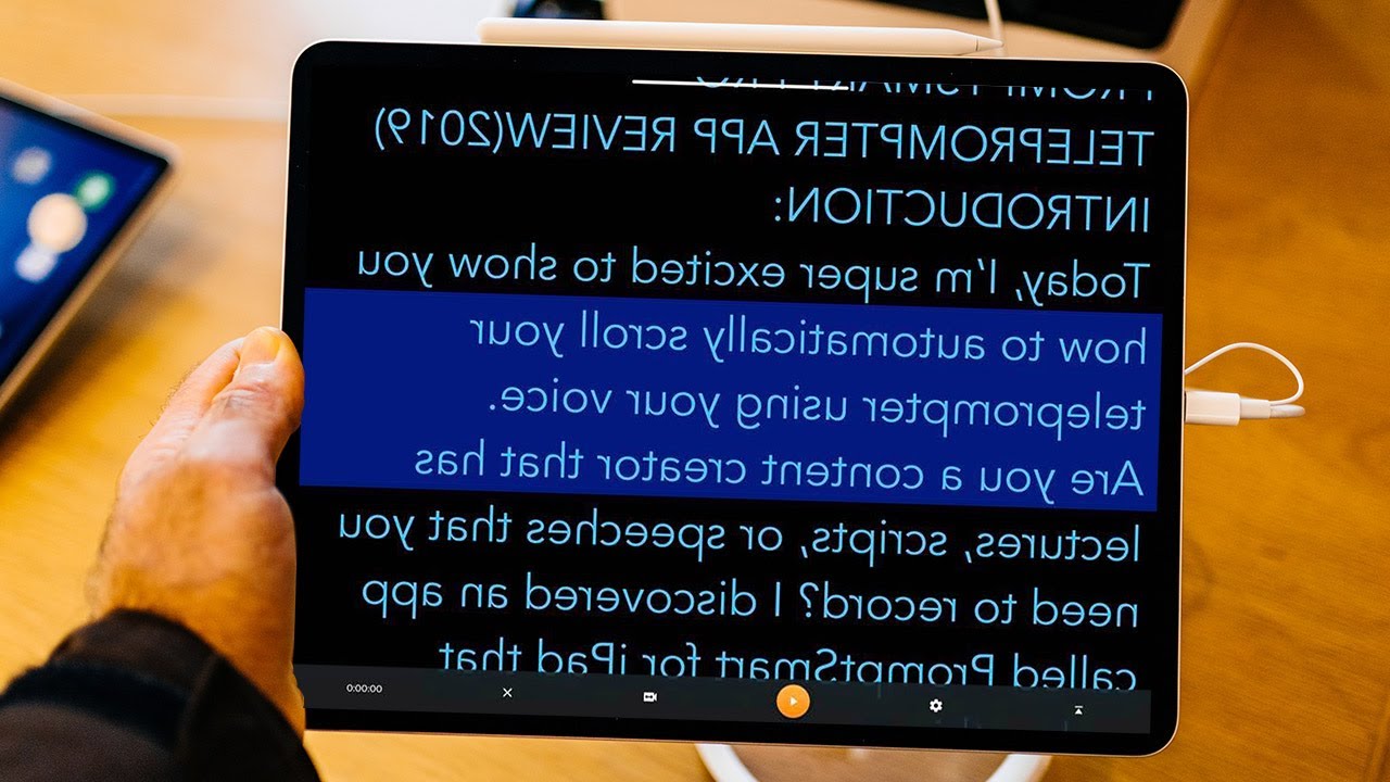 iPad Teleprompter App Review - PromptSmart Pro (Voice Activated)