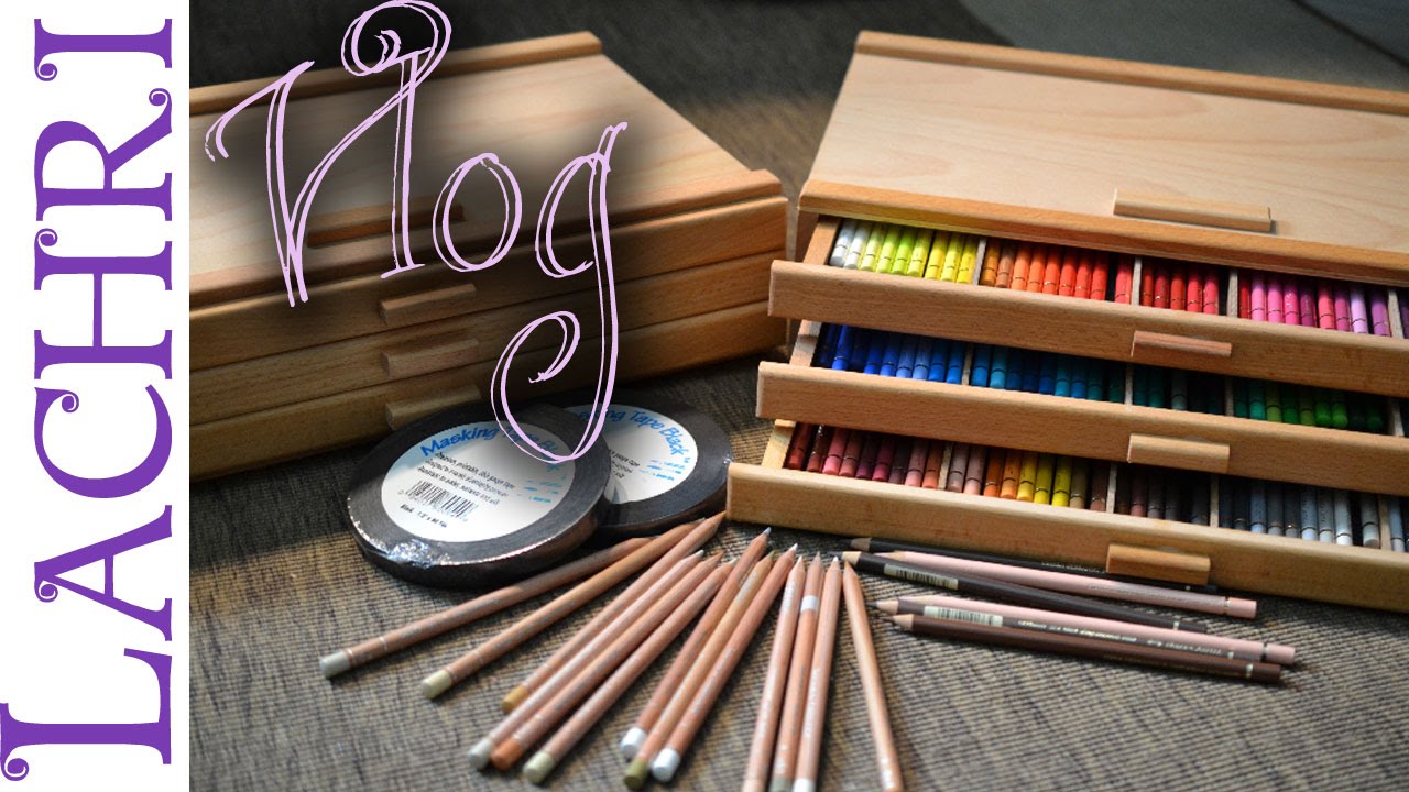 Artist Vlog - New colored pencil storage boxes  - Lachri