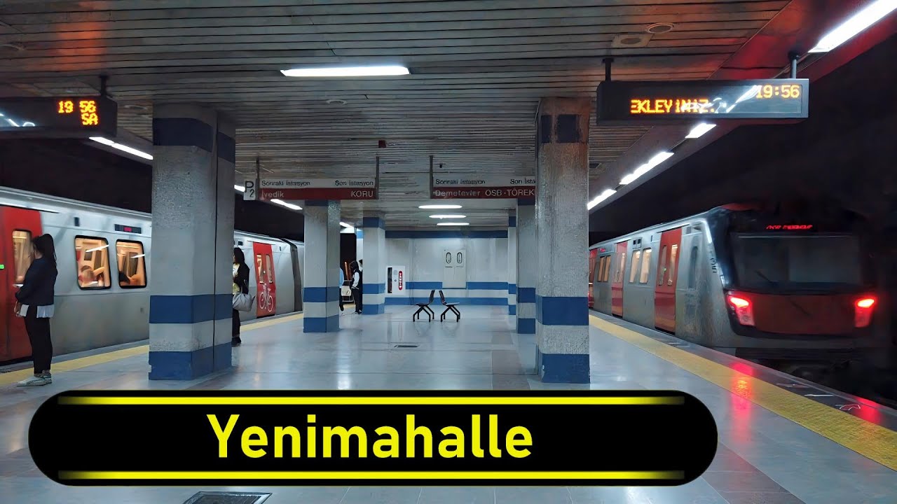 Metro Station Yenimahalle - Ankara 🇹🇷 - Walkthrough 🚶