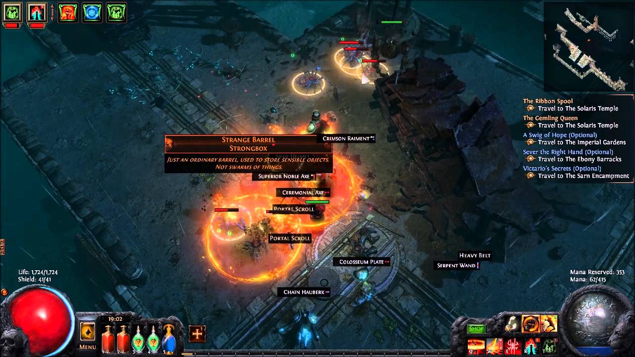 Path of Exile - Cadiro Maligaros and Unique Strongbox Perandus