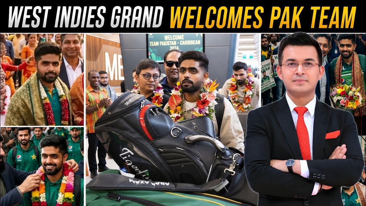 Pakistan Team 😍 Receives Grand Welcome in West Indies Ahead of Crucial 2 Match Test Series