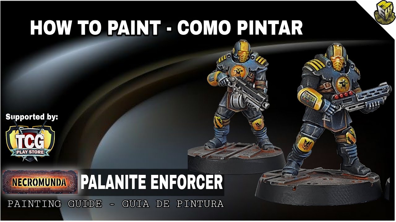 NECROMUNDA: (PALANITE ENFORCERS), 10 MIN PAINT, Como pintar-HOW TO PAINT ESPAÑOL LAT.