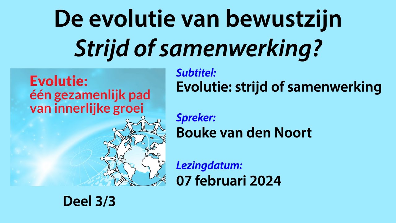 De evolutie van bewustzijn - Strijd of samenwerking? (3/3): Evolutie: strijd of samenwerking?