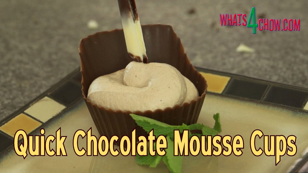 Quick Chocolate Mousse Cups - Easter Special 2016