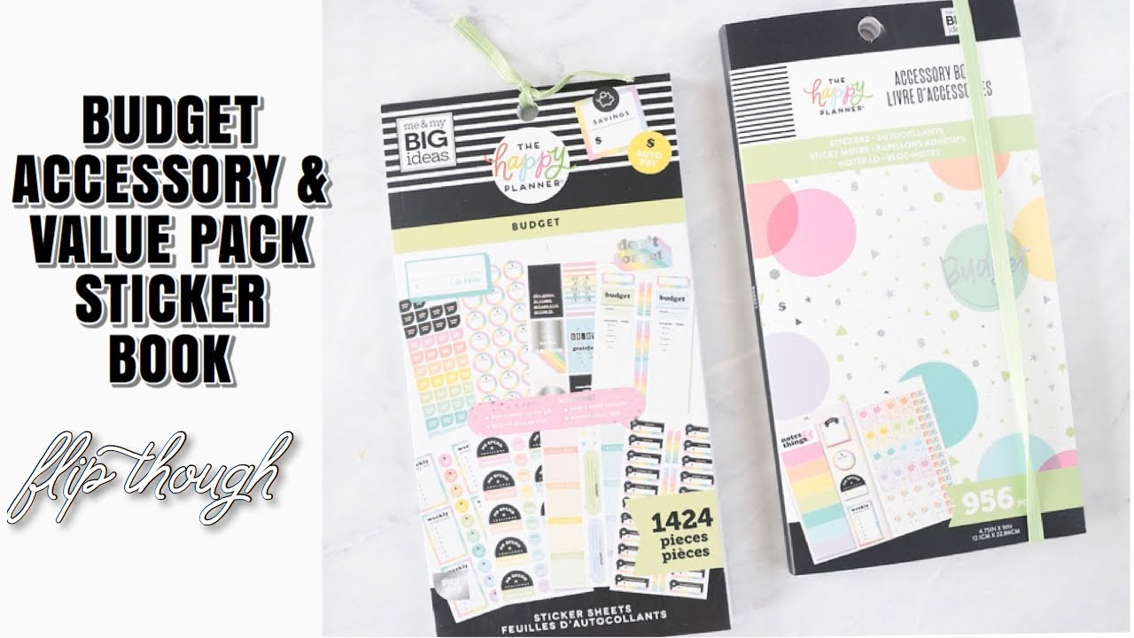 Budget Acessory Book & Value Pack Sticker Book Flipthrough