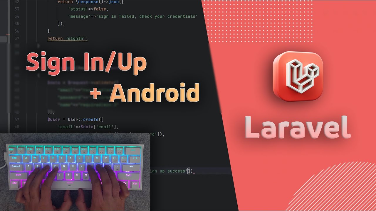 Asmr Programming | API Authentication Laravel (SignIn/Up Api)